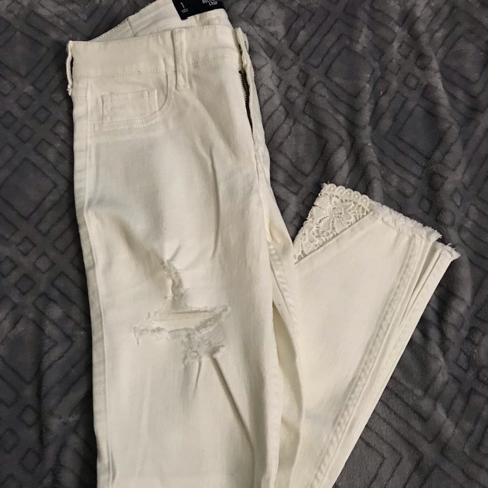Hollister White Jeans Size 1